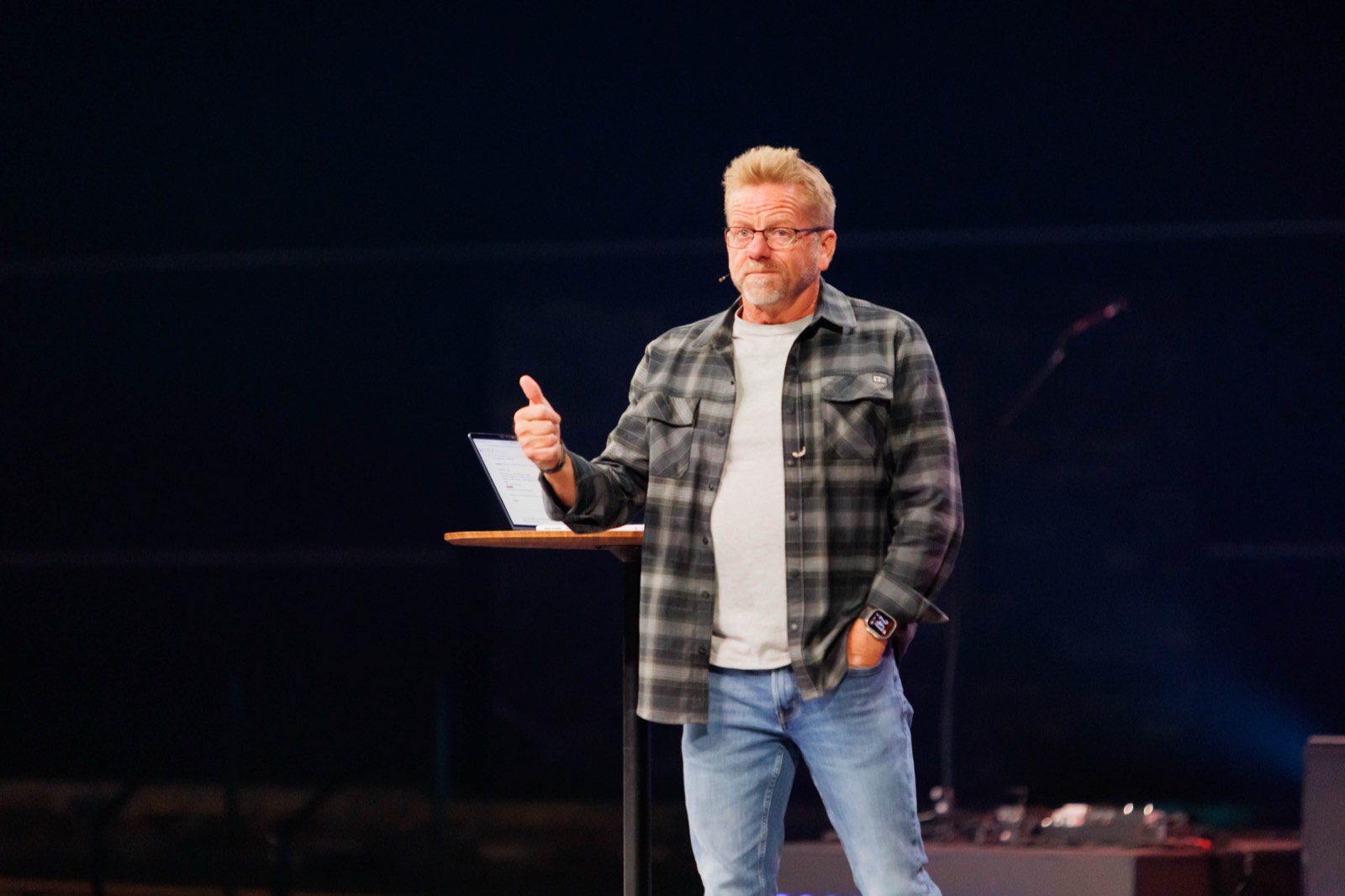 Speaker teaching from the main stage